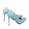 Zapatos elegantes de mujer 1289 azul claro