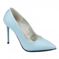 Zapatos elegantes de mujer 1289 azul claro