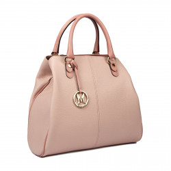 Bolso de mano de mujer 002g rosa combinado