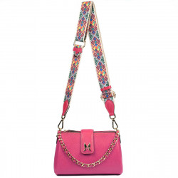 Bolso de mujer de hombro 003g fucsia