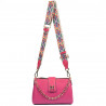 Bolso de mujer de hombro 003g fucsia