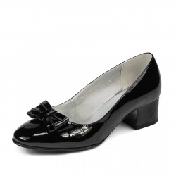 Zapatos elegantes de mujer 1270 charol negro