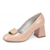Zapatos elegantes de mujer 1291 charol nude