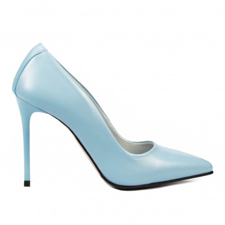 Zapatos elegantes de mujer 1289 azul claro