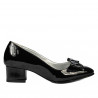 Zapatos elegantes de mujer 1270 charol negro
