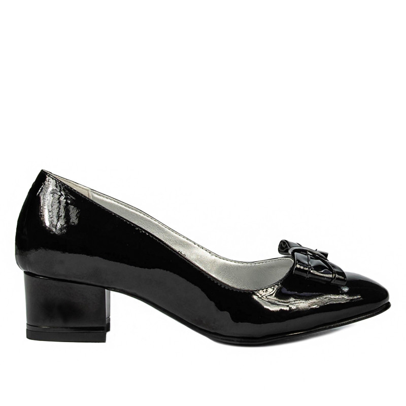 Zapatos elegantes de mujer 1270 charol negro