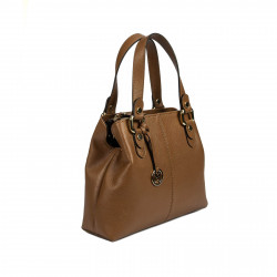 Bolso de mujer de hombro 004g marrón coñac