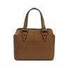 Bolso de mujer de hombro 004g marrón coñac