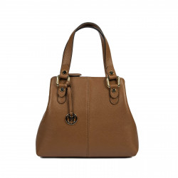 Bolso de mujer de hombro 004g marrón coñac