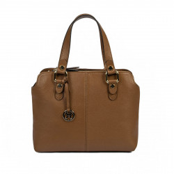 Bolso de mujer de hombro 004g marrón coñac