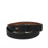 Cinturón de dama 22m bicolor biz negro+marrón
