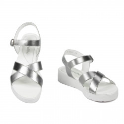 Sandalias mujer 5049-1 plateado
