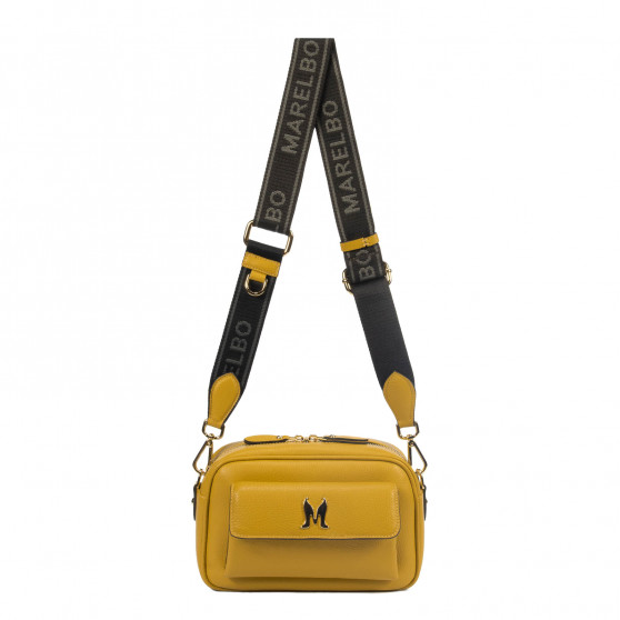 Bolso de mujer de hombro 006g mostaza