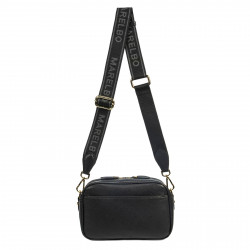 Bolso de hombro para mujer 006g negro safiano