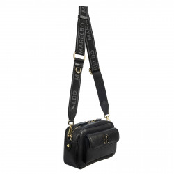 Bolso de hombro para mujer 006g negro safiano