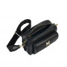 Bolso de hombro para mujer 006g negro safiano