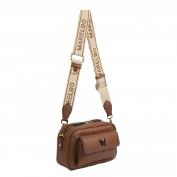 Bolso de mujer al hombro 006g marrón coñac