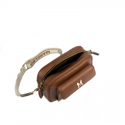 Bolso de mujer al hombro 006g marrón coñac
