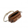 Bolso de mujer al hombro 006g marrón coñac