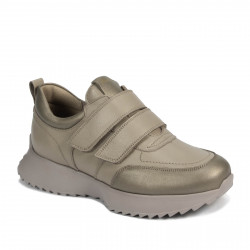 Zapatillas deportivas mujer 6060 beige combinado