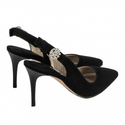 Sandalias mujer 1295 negro antílope