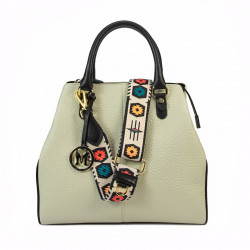 Bolso de mano para mujer 002g nude latte+negro