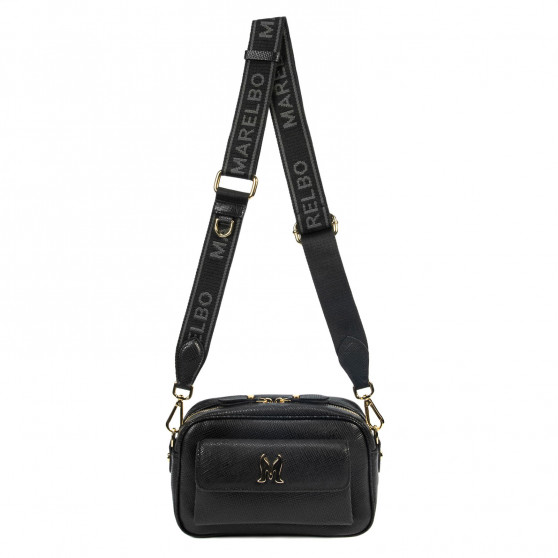 Bolso de hombro para mujer 006g negro safiano
