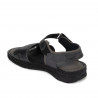 Sandalias de mujer 5090 negro metalizado combinado