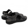 Sandalias de mujer 5090 negro metalizado combinado