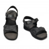Sandalias de mujer 5090 negro metalizado combinado