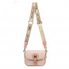 Bolso de hombro para mujer 007g rosa combinado