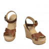 Sandalias mujer 5095 marrón combinado