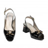 Sandalias mujer 1297 charol negro