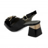 Sandalias mujer 1297 charol negro