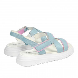 Sandalias de mujer 5092 azul combinado