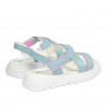 Sandalias de mujer 5092 azul combinado