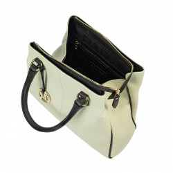 Bolso de mano para mujer 002g nude latte+negro