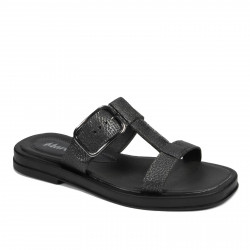 Sandalias mujer 5091 negro metalizado