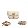 Bolso de hombro para mujer 007g beige latte