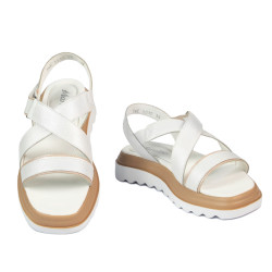 Sandalias de mujer 5092 blanco combinado
