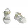 Sandalias mujer 5082 plateado+dorado
