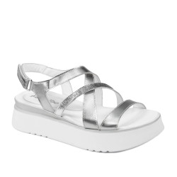 Sandalias de mujer 5100 plateadas combinadas