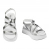 Sandalias de mujer 5100 plateadas combinadas