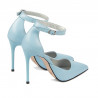 Zapatos elegantes mujer 1296 azul cielo