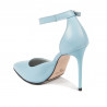 Zapatos elegantes mujer 1296 azul cielo