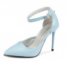 Zapatos elegantes mujer 1296 azul cielo