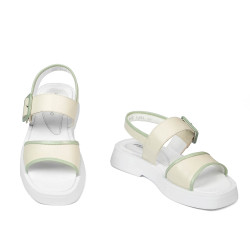 Sandalias de mujer 5094 beige combinado