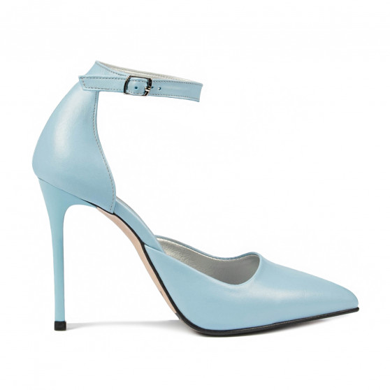 Zapatos elegantes mujer 1296 azul cielo