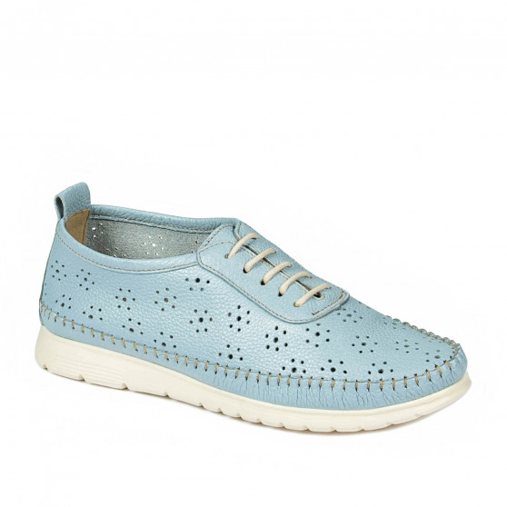 Mocasines de mujer 6061 azul celeste
