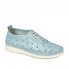 Mocasines de mujer 6061 azul celeste